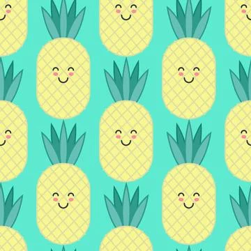 Pineapple pattern Stock Illustration