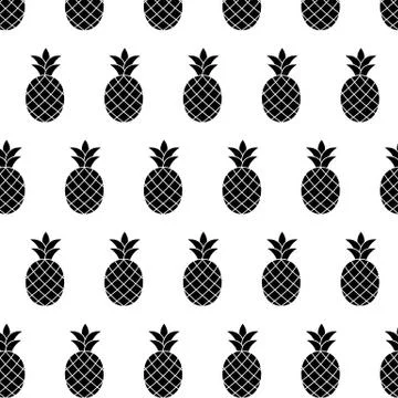 Pineapple  pattern seamless. VECTOR TEXTURE, WALLPAPER Stock Illustration