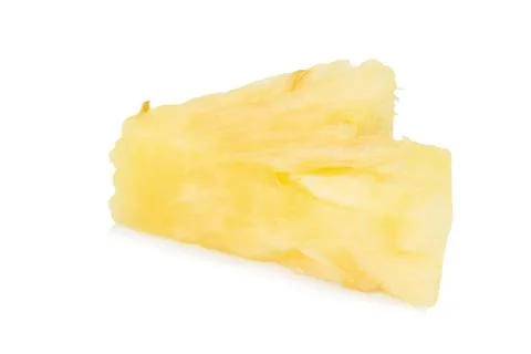 Pineapple piece isolated on white background Stock Photos