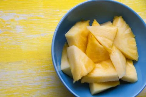Pineapple pieces Stock Photos