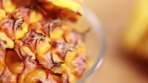 Pineapple pineapple pulp ingredients (2) Stock Footage 202155454
