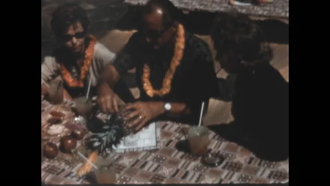 Pineapple Preparation 1962 Stock Footage 147894765