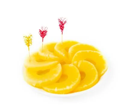 Pineapple rings Stock-Fotos