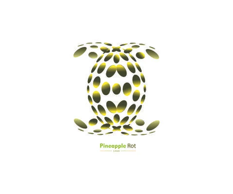 Pineapple Rot Design Vector Logo Template Ilustración de archivo