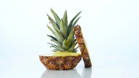 Pineapple rotation on white background 動画素材 237430618