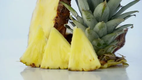 Pineapple rotation on white background 動画素材 237430633