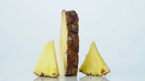 Pineapple rotation on white background 動画素材 237430634