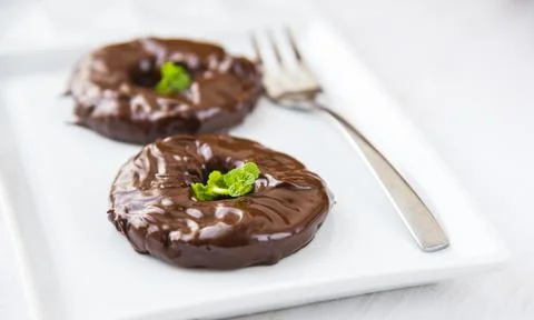 Pineapple in Rum and Chocolate Stock Photos