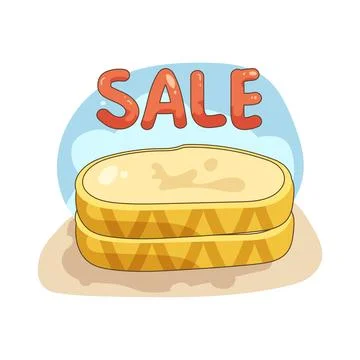 Pineapple sale Stock Illustration