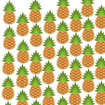 Pineapple seamless Stock Illustration