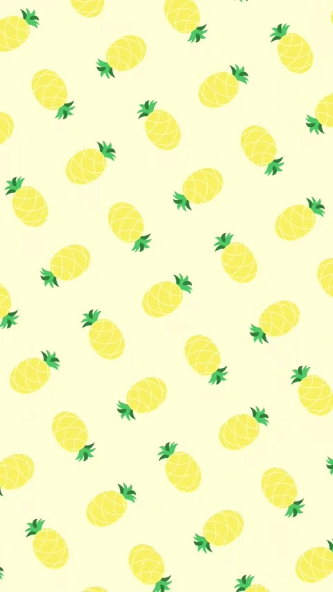 Pineapple Seamless Pattern Background Animation Stockbeeldmateriaal 346568221