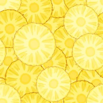Pineapple seamless pattern. Stock Illustration
