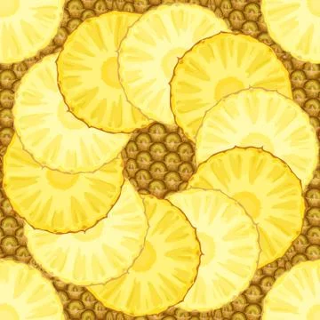 Pineapple seamless pattern. Stock-Illustration