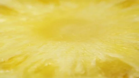 The pineapple section rotates on the turntable Stock Footage 74232599