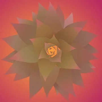 Pineapple Shoot Stock Illustration