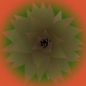 Pineapple Shoot Stock Illustration