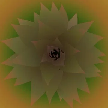 Pineapple Shoot Stock Illustration