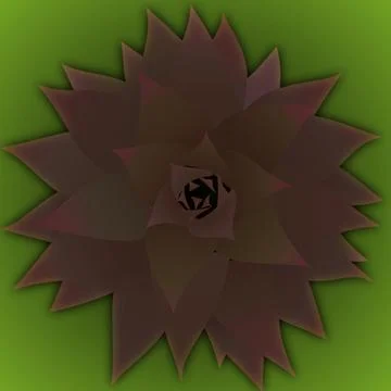 Pineapple Shoot Stock Illustration