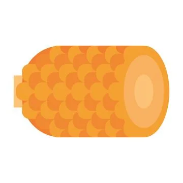 Pineapple slice design Stock Illustration