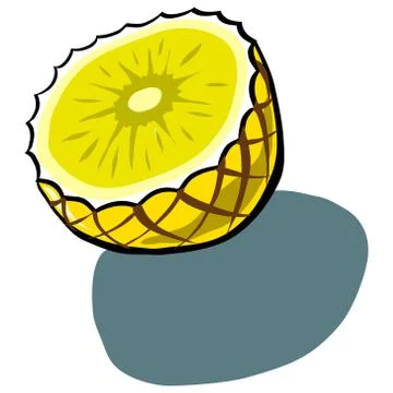 Pineapple Slice Stock Illustration