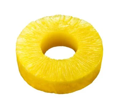 Pineapple slice isolated Stock Photos