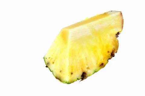 Pineapple slice isolated Stock Photos