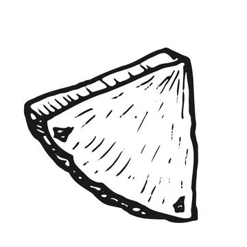 Pineapple slice vector illustration. Tropical ananas chunk isolated Stock Illustration