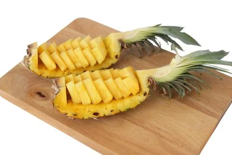 Pineapple sliced Stock Photos