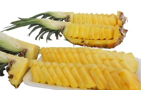 Pineapple sliced  Stock Photos