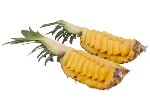 Pineapple sliced Stock Photos