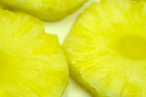 Pineapple with slices isolated Clipping Path . Stock Photos