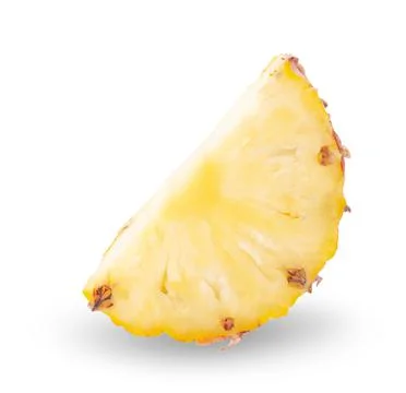 Pineapple with slices isolated Clipping Path Foto stock
