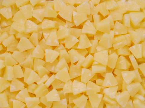 Pineapple slices Stock Photos