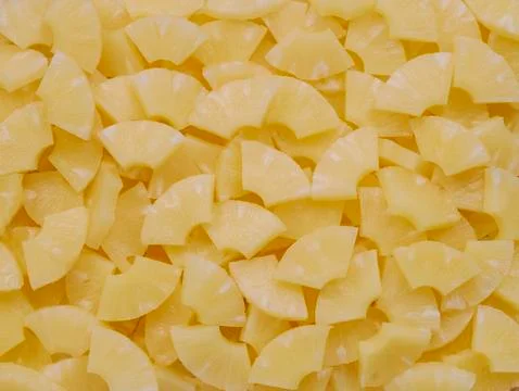 Pineapple slices Stock Photos