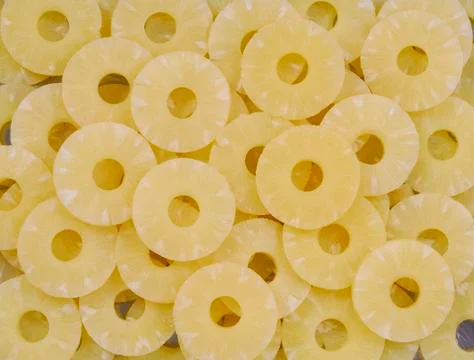 Pineapple slices Stock Photos