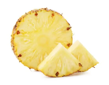 Pineapple slices Stock Photos