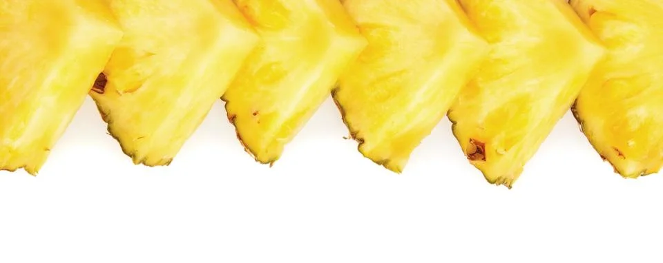 Pineapple slices Stock Photos