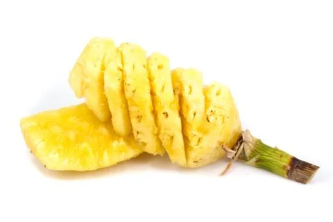 Pineapple slices Stock Photos