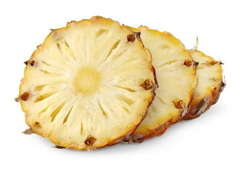 Pineapple slices Stock Photos