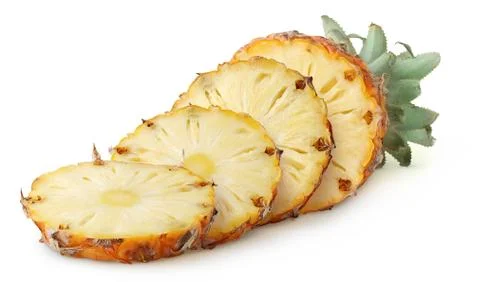 Pineapple slices Stock Photos
