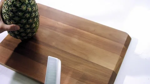 Pineapple slow motion Stock Footage 223583270