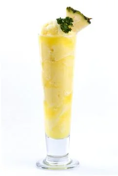 Pineapple smoothies Stock Photos