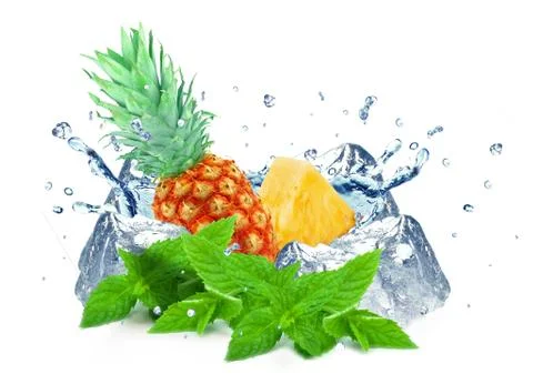 Pineapple splash Stock Photos