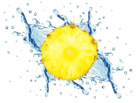 Pineapple splash Stock Photos