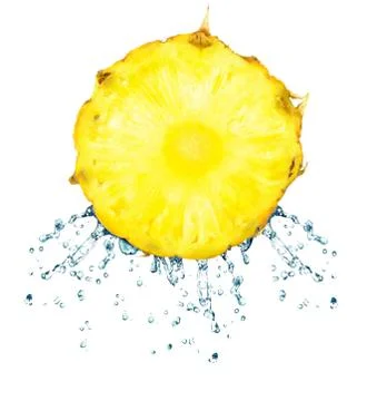 Pineapple splash Stock Photos