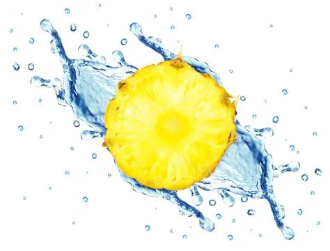 Pineapple splash Stock Photos