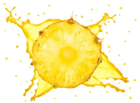 Pineapple splash Stock Photos