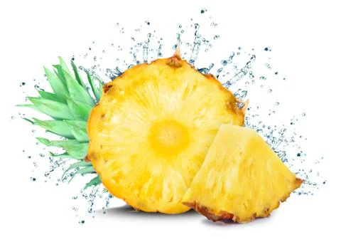 Pineapple splash Foto stock