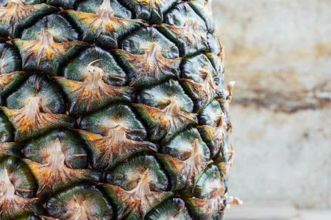 Pineapple with surface. Stock Photos