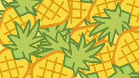 Pineapple Texture Close-Up Stock Footage 335630171